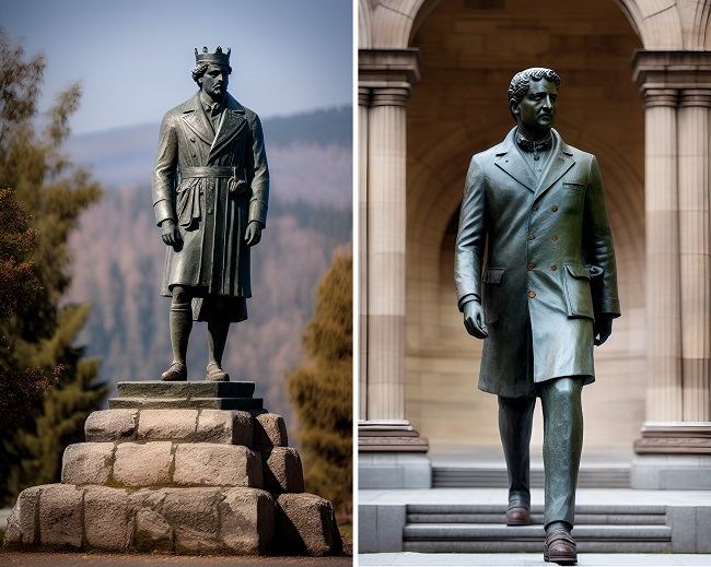 Ожившие статуи и памятники