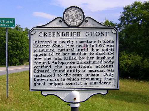История о Гринбрайерском привидении, указавшем на своего убийцу