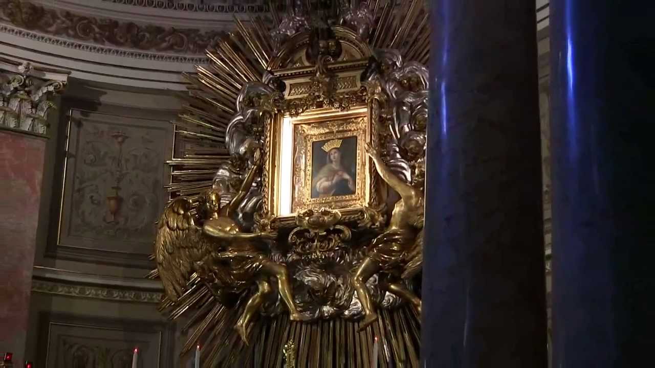 Чудо иконы Мадонны с двигающимися глазами из церкви в Римини 