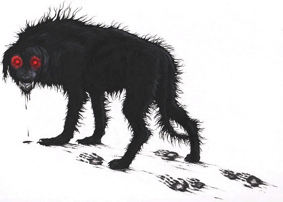 Зловещие черные собаки Великобритании
