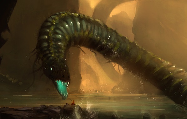Огромный червь-монстр из Линтона