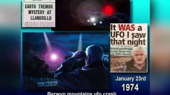 В 1974 году в Уэльсе разбился НЛО и женщина видела 