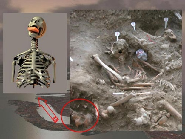 В Италии нашли скелет женщины-вампира