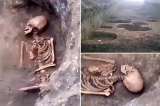В Ингушетии откопали скелет женщины с сильно вытянутым черепом