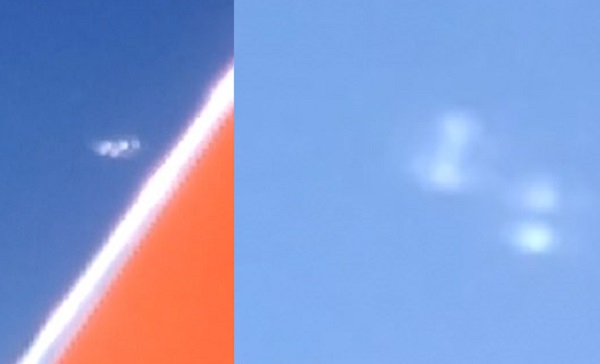 Пассажир самолета снял на видео разделившийся на части НЛО