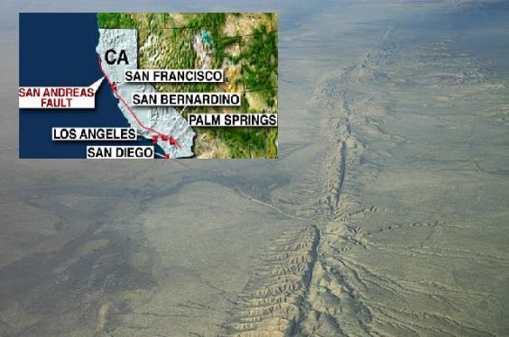 В области разлома Сан-Андреас происходит огромное количество мини-землетрясений