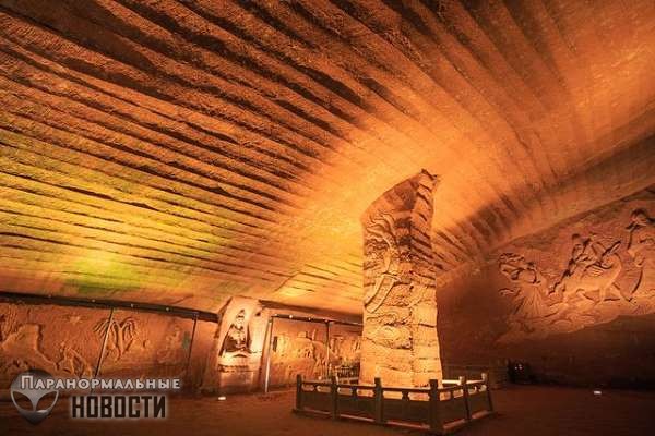 Загадка древних пещер Лунъю с высокотехнологичной обработкой стен