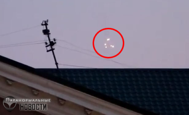 В Крыму засняли скопление светящихся НЛО