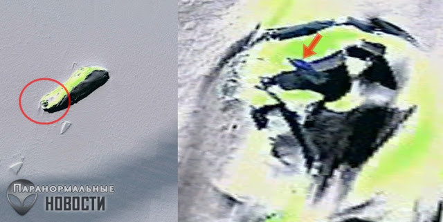 На снимке Антарктиды увидели «‎взлетающий НЛО»