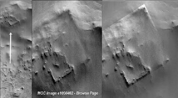 На старом фото Марса разглядели странные квадратные руины