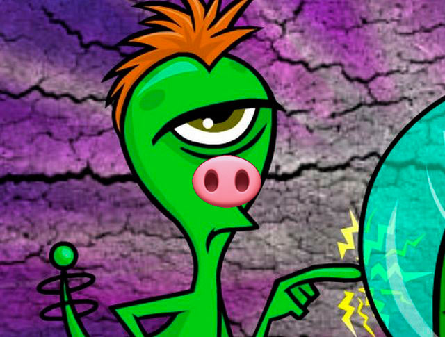 Зеленые пришельцы-циклопы со свиным носом-пятачком из Харры