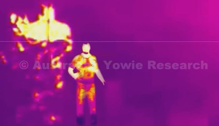 «Охотники на йови» опубликовали видео огромных фигур в лесу, сделанное с помощью тепловизора