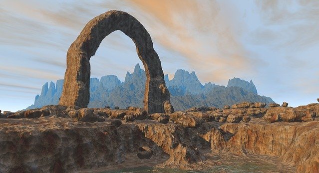 Загадочные сооружения - В пустошах Аризоны находится таинственная каменная арка-портал в иной ...