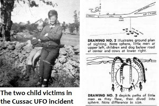 Два ребенка увидели четырех пришельцев: Близкий контакт в Кьюссаке, Франция, в 1967 году