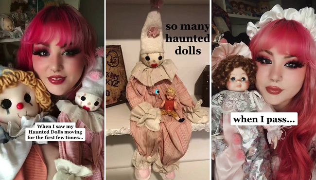 Женщина собрала коллекцию одержимых кукол и отпугивает ими своих соседей