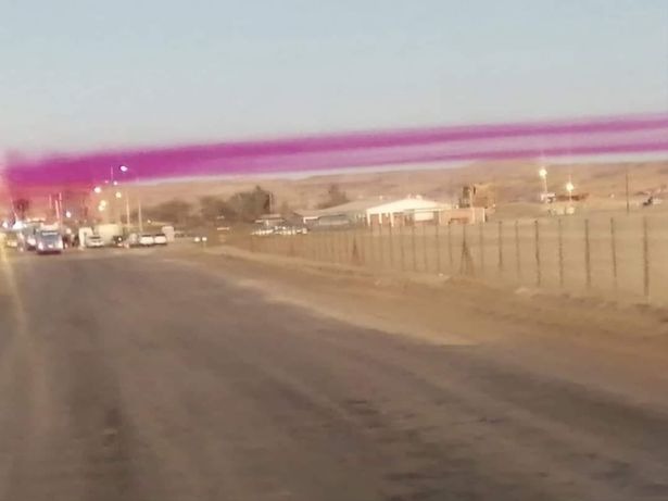 Странное фиолетовое облако в Чили напугало местных жителей