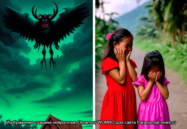 На Филиппинах увидели страшное крылатое существо, что едва не вызвало панику в городе