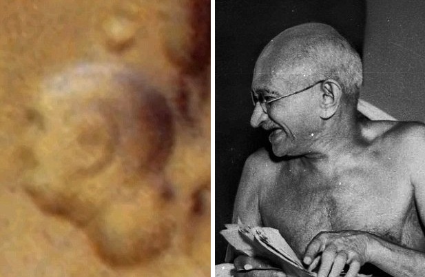 На Марсе обнаружили новое лицо, похожее на профиль Ганди