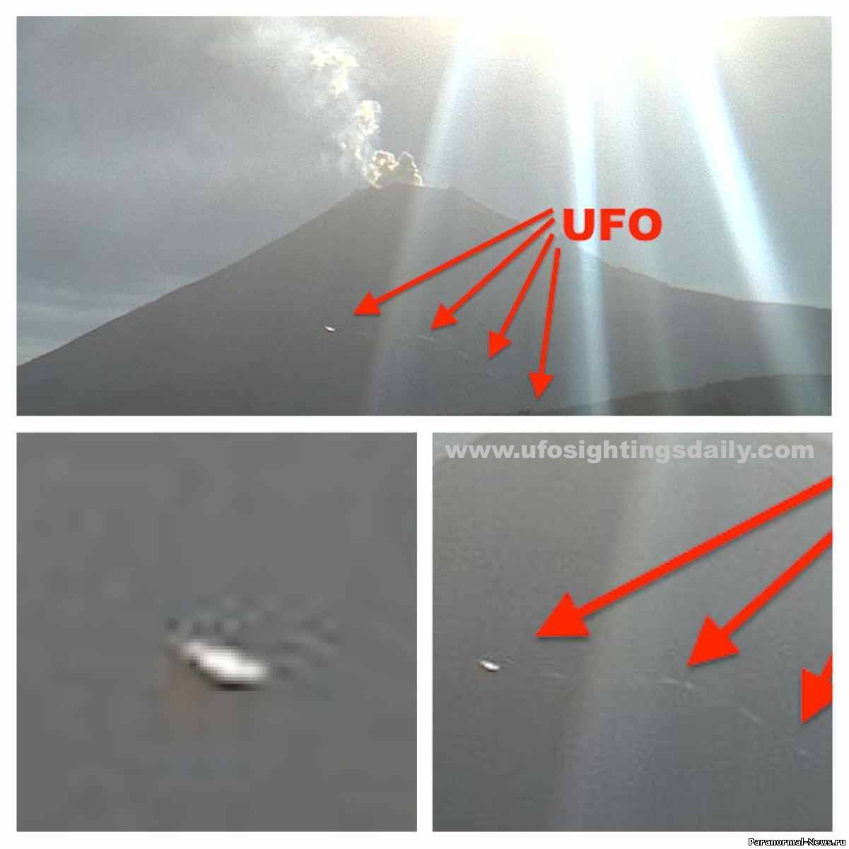 НЛО снова засекли у вулкана Попокатепетль