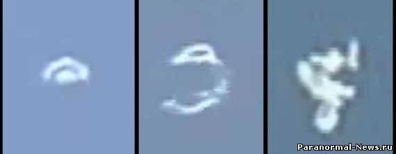 Оператор службы новостей заснял НЛО в форме медузы