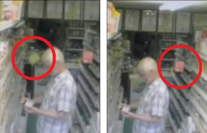 Видеокамера засняла полтергейст в супермаркете