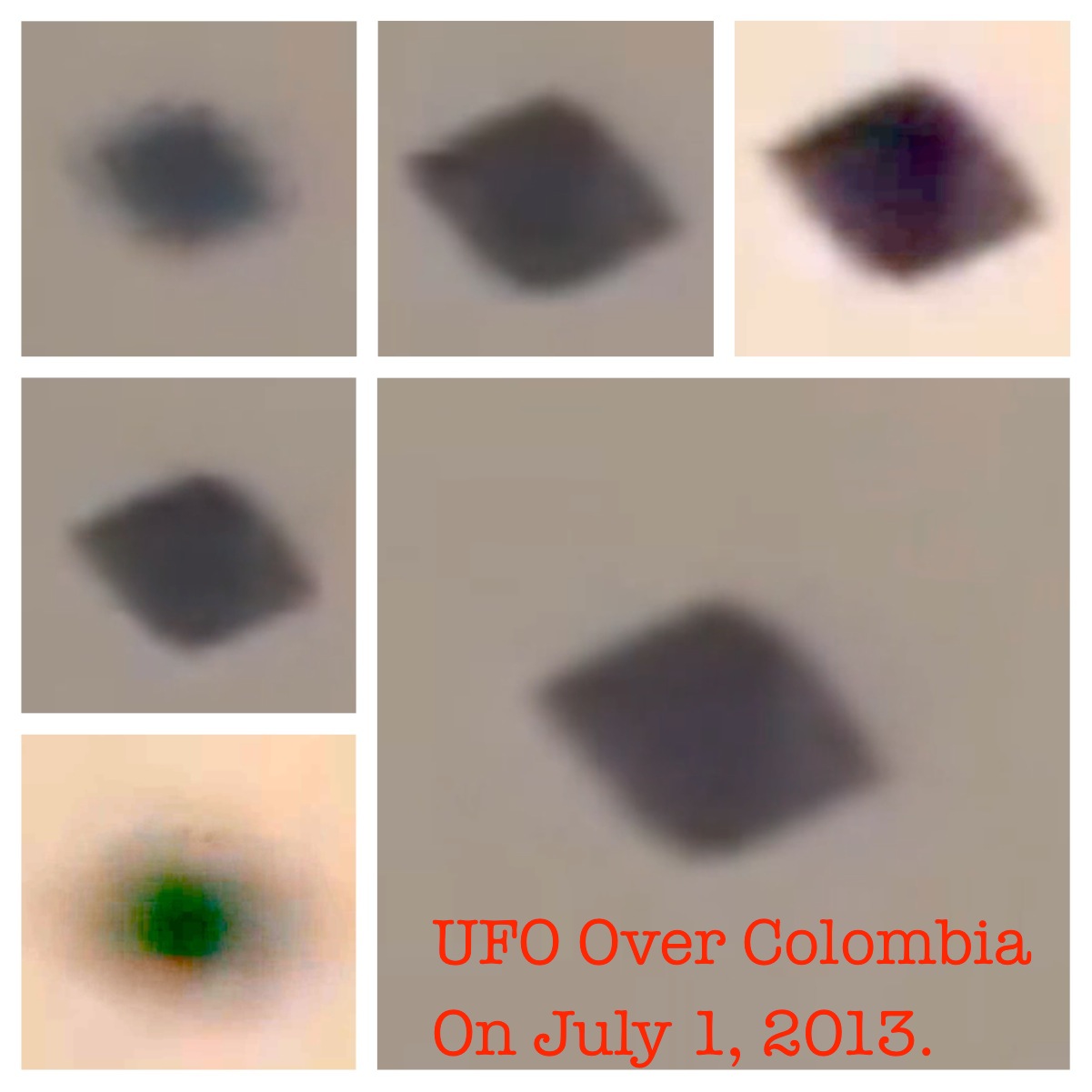 Пирамидальный НЛО заснят над Колумбией