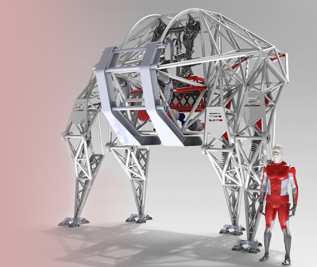 Джонатан Типпетт строит себе огромный робо-скелет