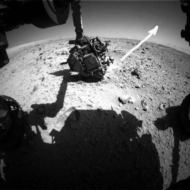 Curiosity сфотографировал как НЛО взлетает с Марса