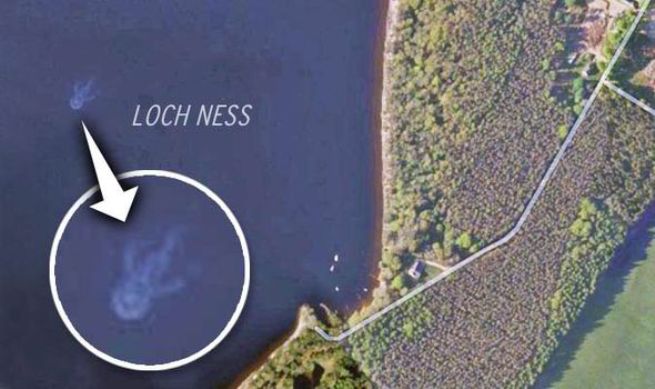 Чудовище из озера Лох-Несс засняли из космоса