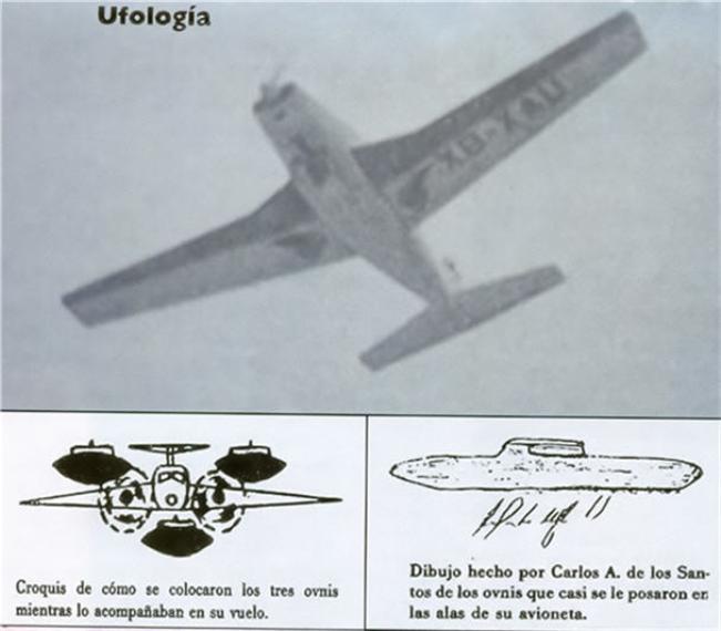 Нападение трех НЛО на мексиканского летчика в 1974 году
