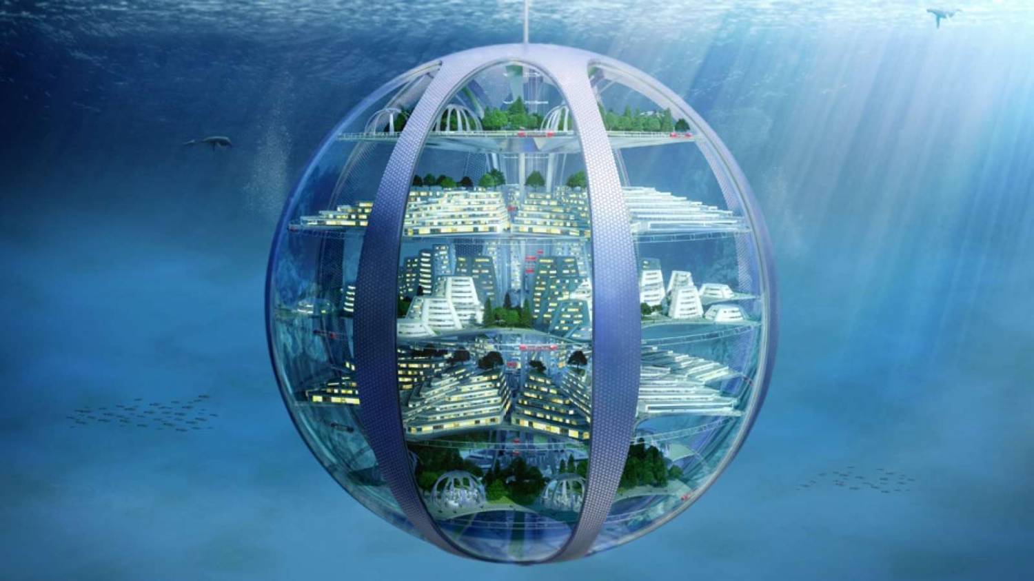 Будущая жизнь на земле. Подводный город будущего. Архитектура будущего. Дома будущего. Проект подводного города.