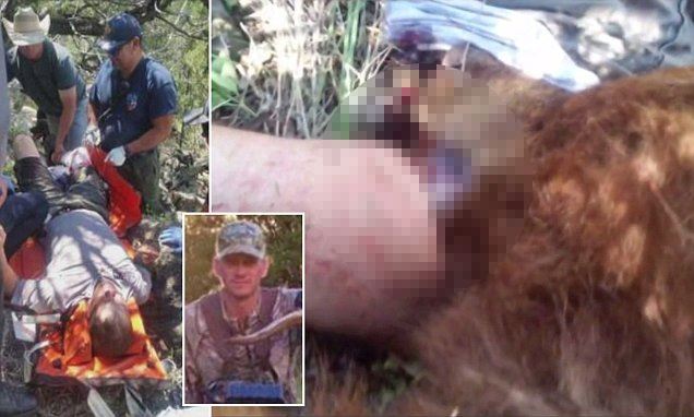 Охотник чудом выжил после схватки с медведем, который решил съесть его ногу