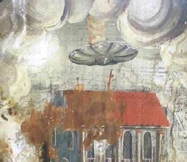 На фреске в Румынии обнаружили НЛО